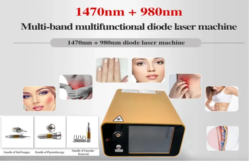 980nm 1470nmdiode Laser Lipolysis Machine